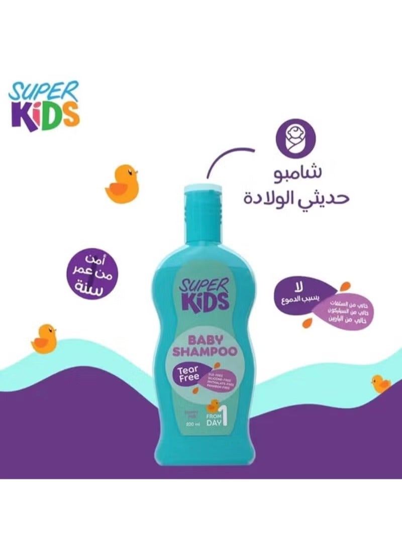 Super Kids Baby Shampoo Honey Milk 200 ML - Image 3