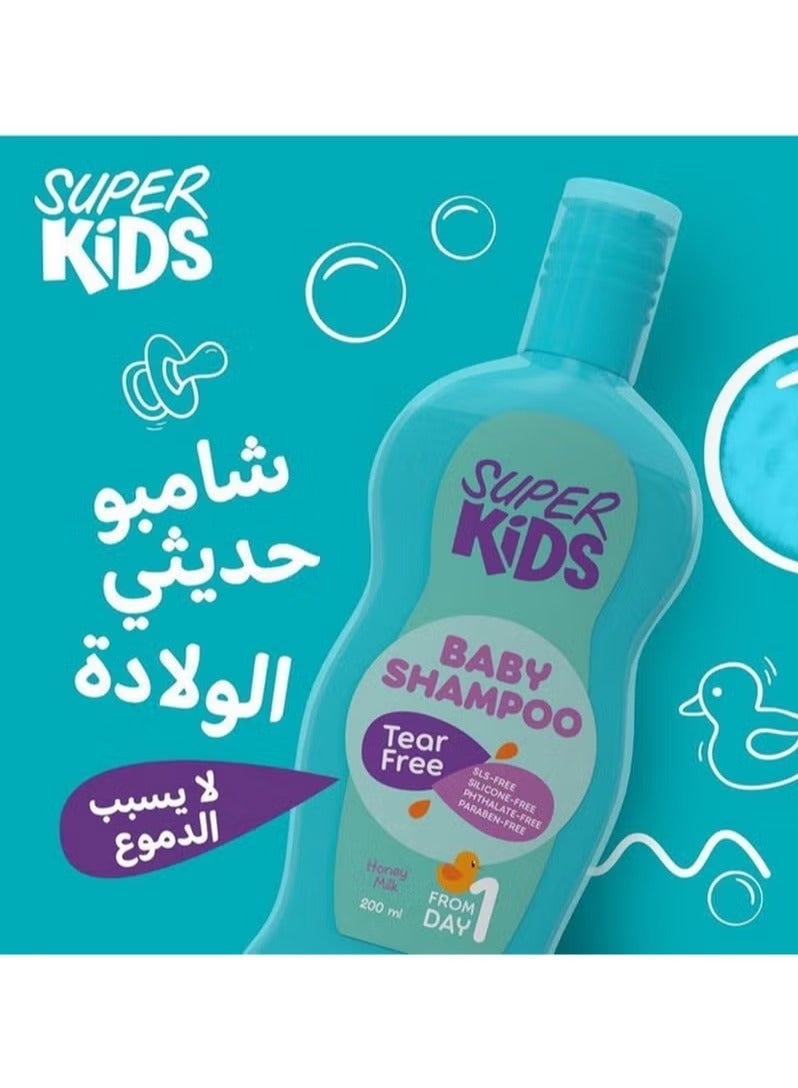 Super Kids Baby Shampoo Honey Milk 200 ML - Image 2