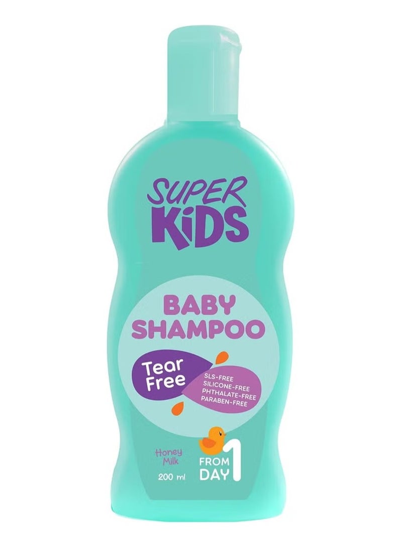Super Kids Baby Shampoo Honey Milk 200 ML - Image 1