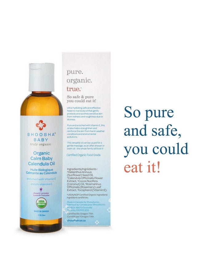 Shoosha Organic Calendula Oil French Lavender, for Babies, Real Calendula Oil, Calendula Massage Oil Moisturizer, Hypoallergenic, Gluten-Free, 100% Biodegradable - Image 4