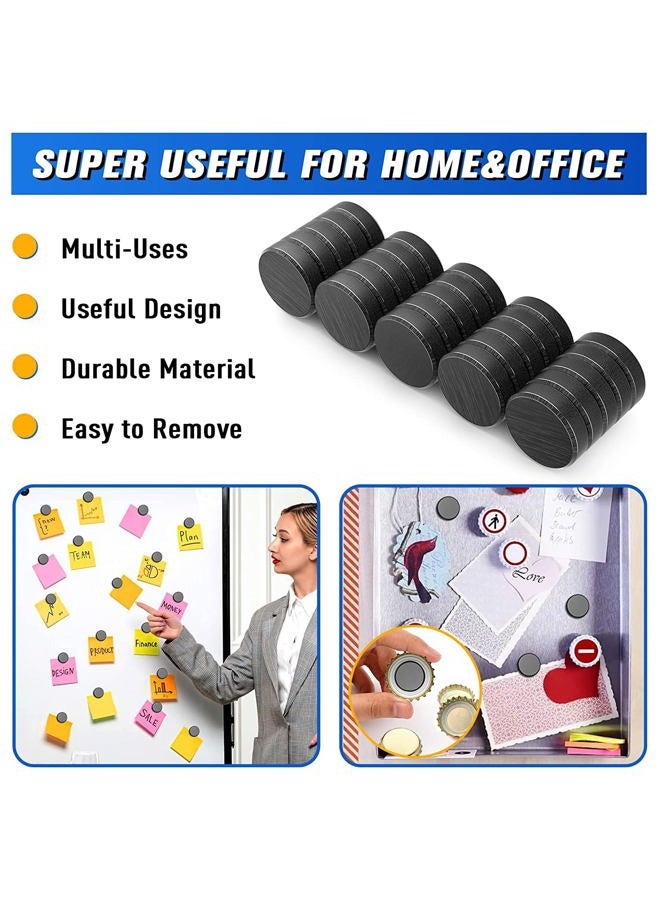 Grtard Magnets for Crafts with Adhesive Backing Ceramic Magnets Round Disc Magnets,Perfect for Refrigerator Button DIY Cup Tiny Magnet Craft Hobbies, Science Projects- 0.7'' D x 0.19''H，50Pack - Image 4