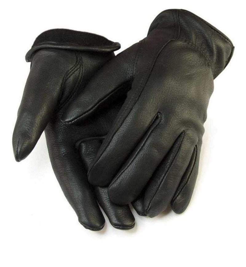 AMERICAN FUR MEN`S FULL GRAIN BLACK DEERSKIN LEATHER GLOVES LINED 40 GRAM 3M THINSULATE (American Fur) (Small) - Image 5