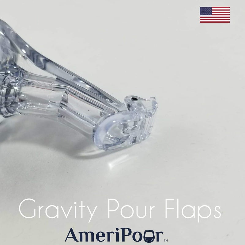 AmeriPour Measured Pourer - Liquor Bottle Pourers - Collared -(3pk) Made 100% In USA. Bar Spouts That Don't Leak - No Cracks. A Perfect Pour Everytime. Great For Wine! (Clear 1.25oz (37ml) - 3 Pack) - Image 3