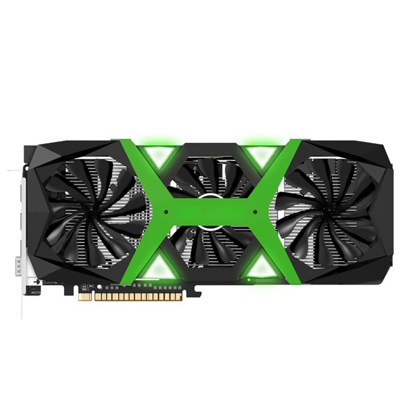 yeston Gaming Graphics Card 8G 256Bit GDDR6 Memory 1470-1650MHz Core Frequency - High Performance Video Card with 3x 9cm Cooling Fans, Metal Backplate, DP HDMI DVI-D Ports for Gaming PC - Image 1