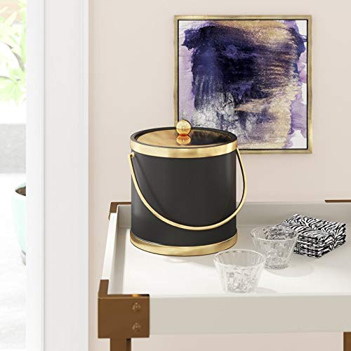 Kraftware Kraftware Black with Polished Brass 3 Qt  - Image 2