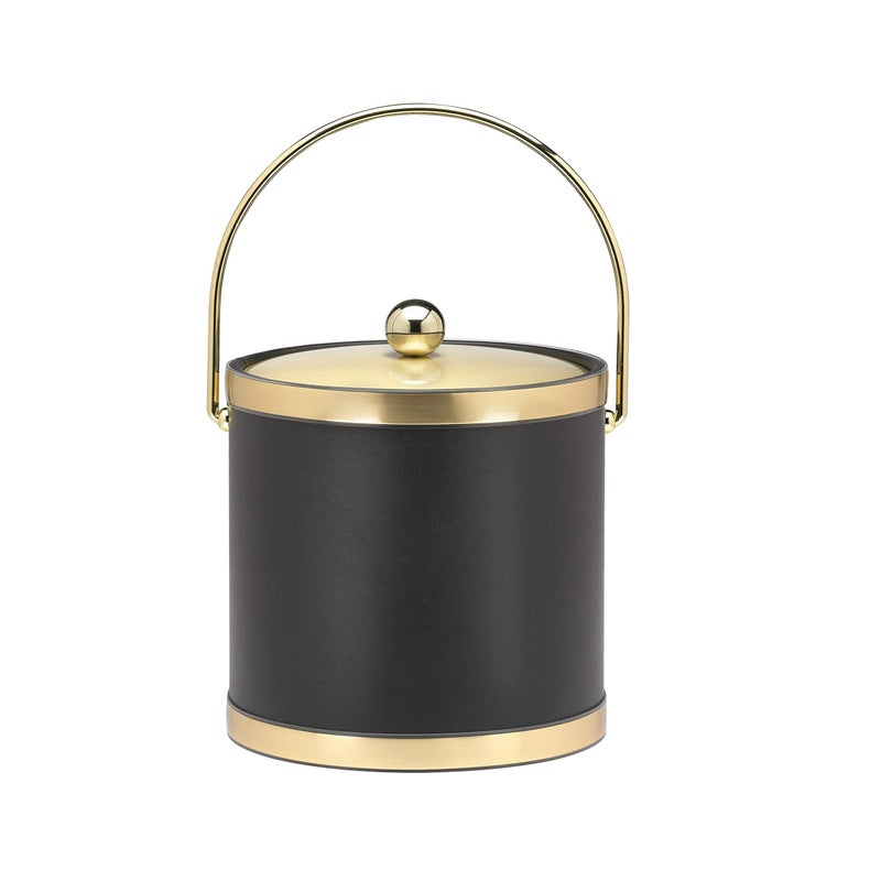 Kraftware Kraftware Black with Polished Brass 3 Qt  - Image 4