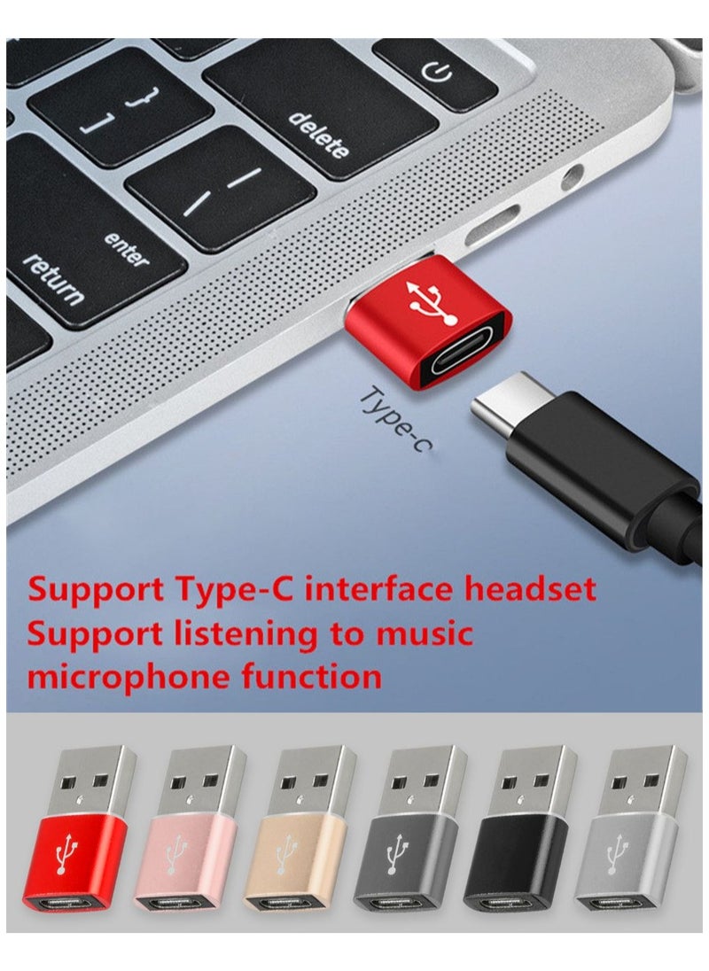 BSNL - 2-Pieces USB-A to Type-C Converter OTG Adapter With Advanced USB 3.0 Technology Supporting Data Transfer And Charging Black - Image 1