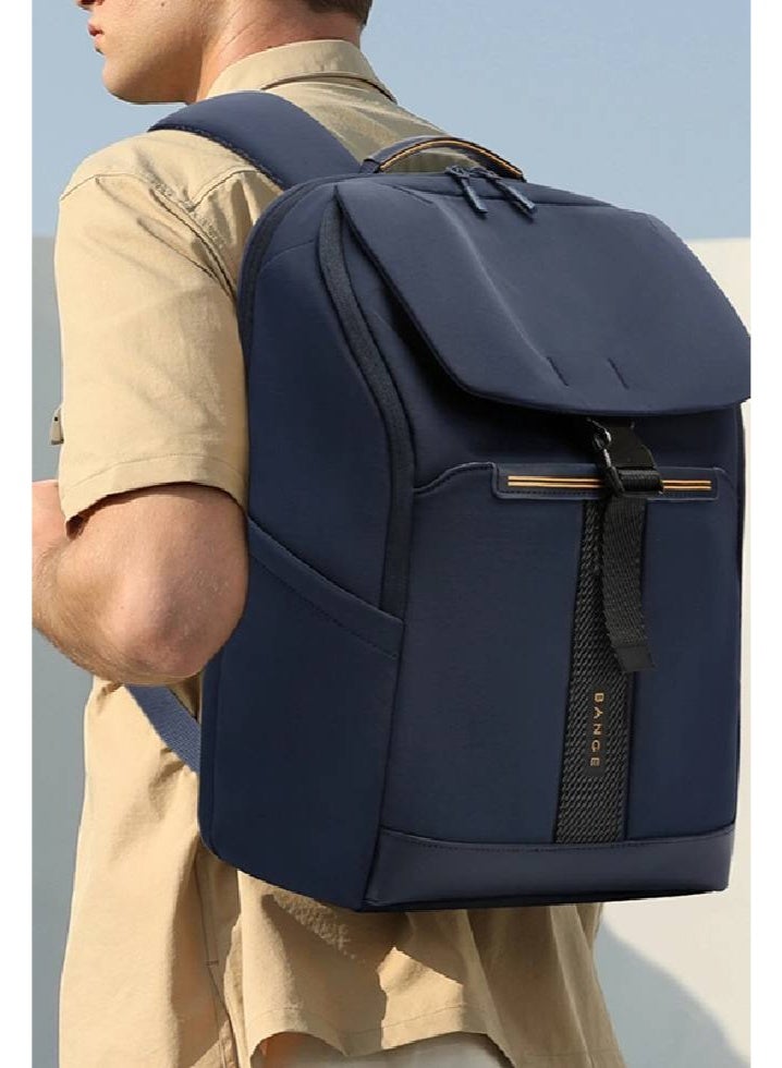 BANGE 8119 Blue Soft Lightweight Waterproof Men Casual Laptop Backpack - Image 2
