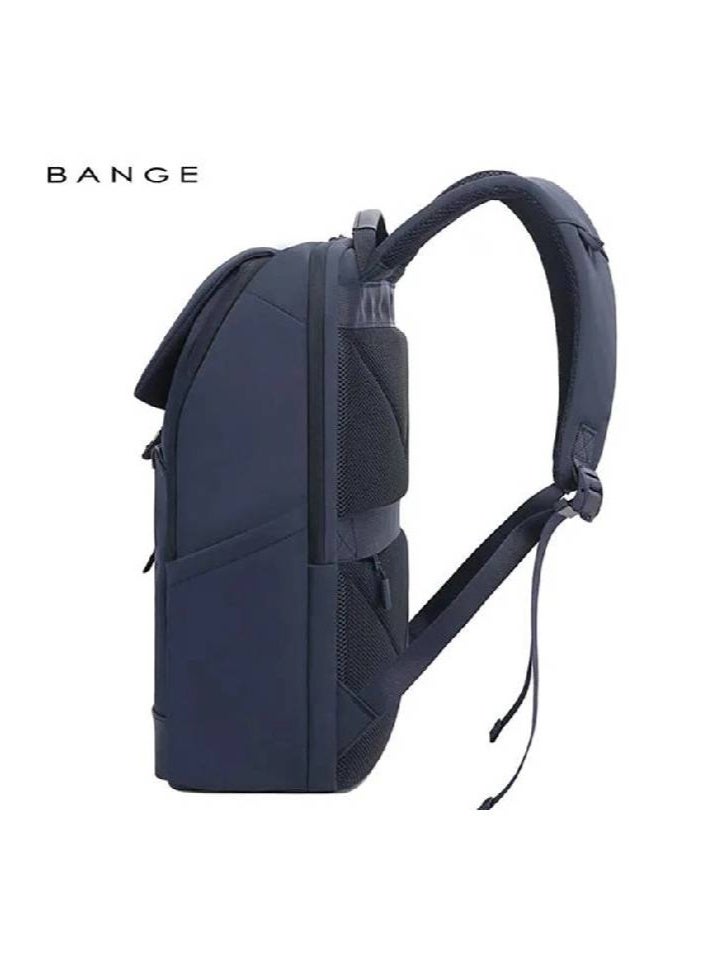 BANGE 8119 Blue Soft Lightweight Waterproof Men Casual Laptop Backpack - Image 4