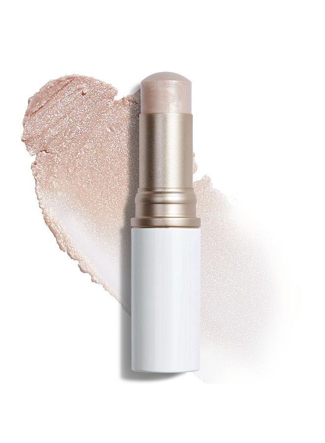 HINCE True Dimension Radiance Balm, Natural Shimmer Face Highlighter With Transparent Tones To Brighten Skin, Ultra - Slim Texture, A Multi - Use Makeup Stick For Blush And Eyeshadow, 5g (Light) - Image 1