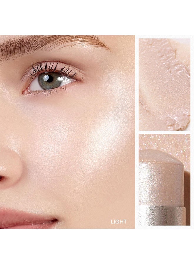 HINCE True Dimension Radiance Balm, Natural Shimmer Face Highlighter With Transparent Tones To Brighten Skin, Ultra - Slim Texture, A Multi - Use Makeup Stick For Blush And Eyeshadow, 5g (Light) - Image 3