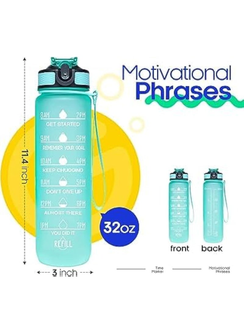CAZADORA CAZADORA Sports Water Bottle 1L with Motivational Time Marker – BPA-Free Tritan Plastic – Leakproof Flip-Top Lid with Built-in Straw for Easy Sipping – Hourly Hydration Tracker with Inspiring Quotes – Durable & Odorless Reusable Bottle with Wide Mouth Opening for Ice and Fruit Infusion – Perfect for Gym, Office, School, Kids, Travel, Cycling, and Sports – Includes Carry Strap for On-the-Go Use – Dishwasher Safe and Eco-Friendly Design – Encourages Healthy Habits and Daily Hydration – Vibrant Colors for Every Personality – Gift for Students, Athletes, and Active Lifestyles – Lightweight, Portable, and Stylish Companion - Image 5