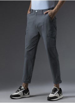 HIGH STAR Men Charcoal Trousers  - Image 1