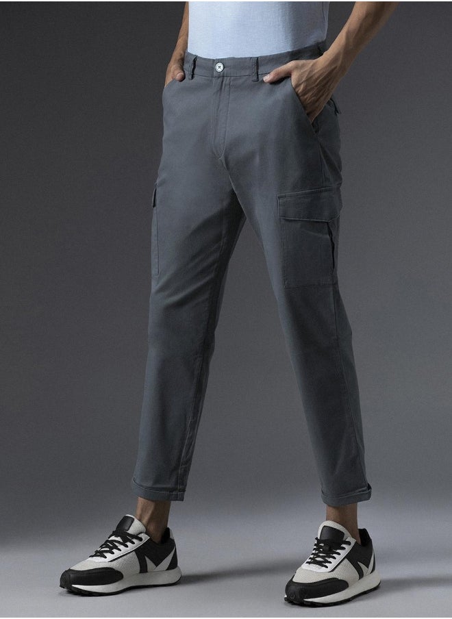 HIGH STAR - Men Charcoal Trousers - Image 1