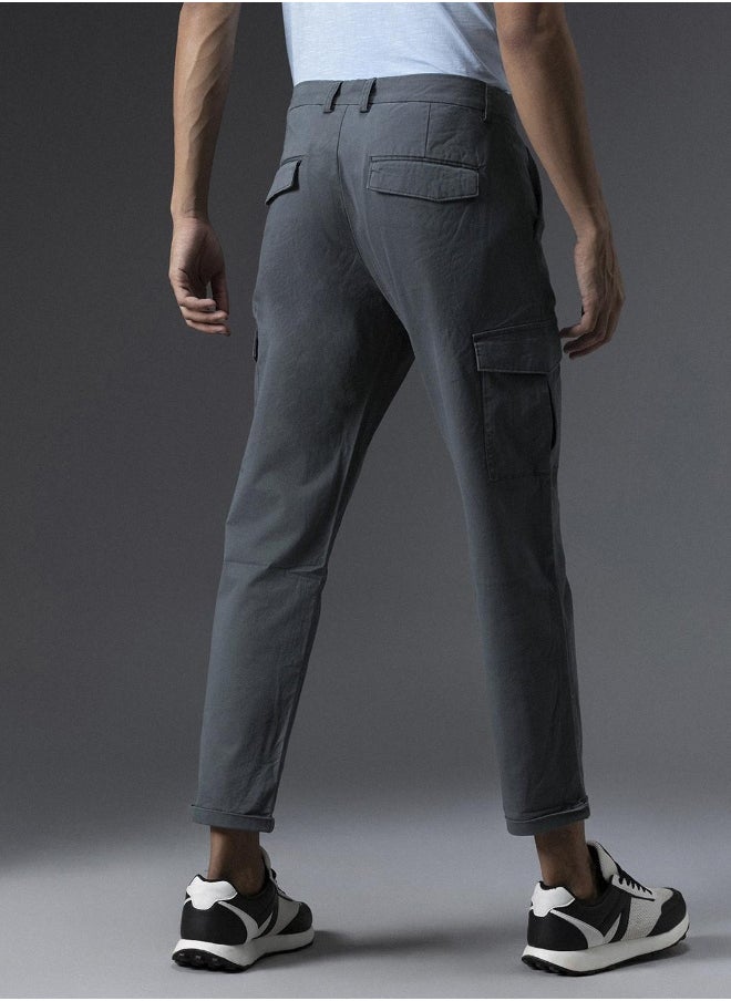 HIGH STAR - Men Charcoal Trousers - Image 1