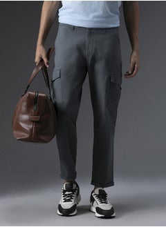 HIGH STAR Men Charcoal Trousers  - Image 3