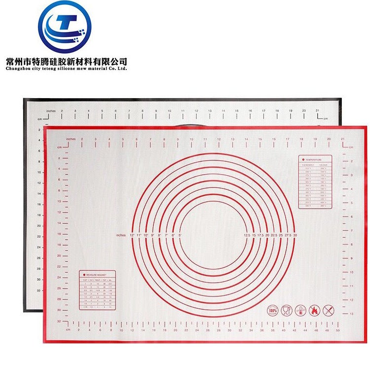 Platinum Silicone Dough Kneading Mat Non-Slip Non-Stick High Temperature Resistant Baking Dough Rolling Mat Food Grade Silicone Dough Kneading Mat - Image 5