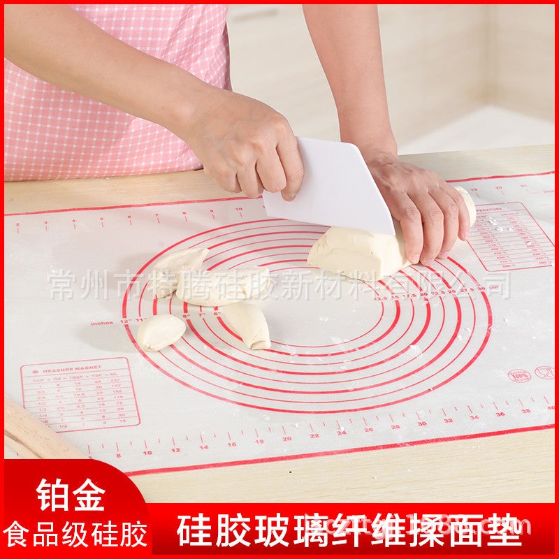 Platinum Silicone Dough Kneading Mat Non-Slip Non-Stick High Temperature Resistant Baking Dough Rolling Mat Food Grade Silicone Dough Kneading Mat - Image 1