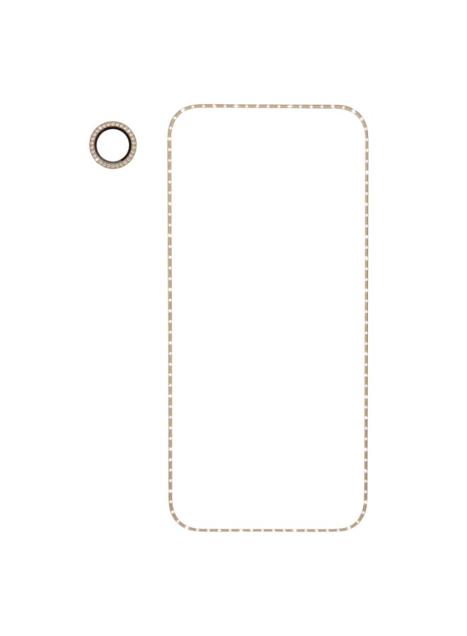 Kate Spade Style Kit for iPhone 17 Pro 6.3" Screen Protector + Camera Lens Protector Bundle, Scratch & Drop Protection, Zero Bubbles, Easy Apply - Stone Gold - Image 1