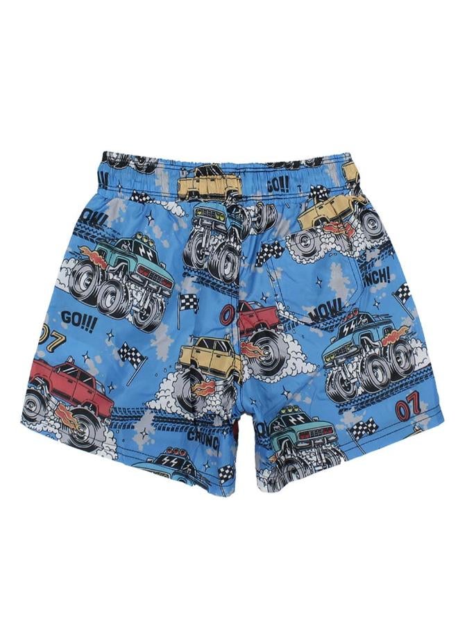 ملابس سباحة شاحنات الوحش للأولاد - Image 2