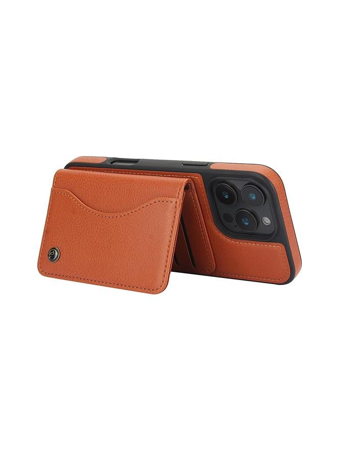 erorex Case For iPhone 16 Pro AwQuer Horizontal Flip Card Bag Holder Leather Phone Case - Image 3