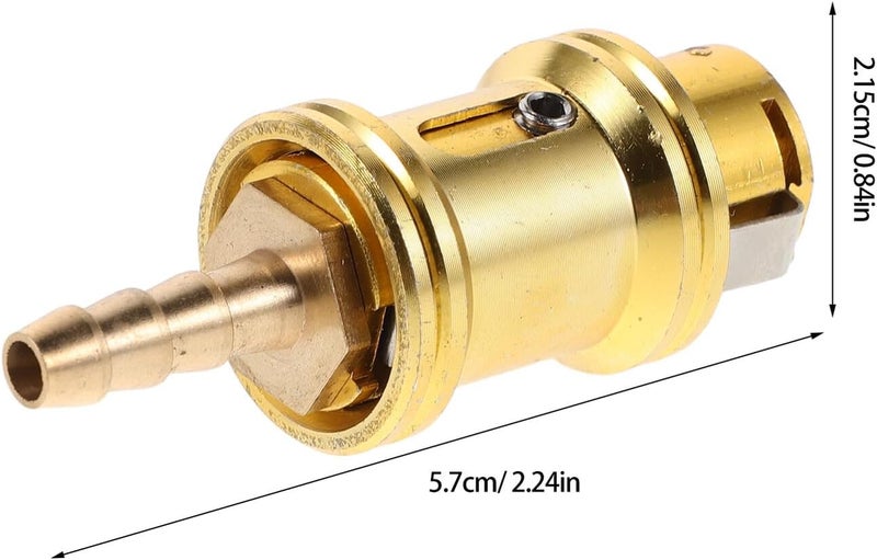 Yardwe Self-Locking Tire Air Valve Adapter 0.6mm Chuck – Truck Tire Inflator Head Replacement Nozzle for Car, Bike Air Compressor – Quick Connect Inflation Accessory - Image 1