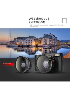 Generic E-commerce Digital Camera Video Camera 48 Million Full HD 4K With Flip HD Screen R2S-Body Color:64GB Card + Card Reader Adapter  - Image 5