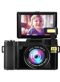Generic E-commerce Digital Camera Video Camera 48 Million Full HD 4K With Flip HD Screen R2S-Body Color:64GB Card + Card Reader Adapter  - Image 4