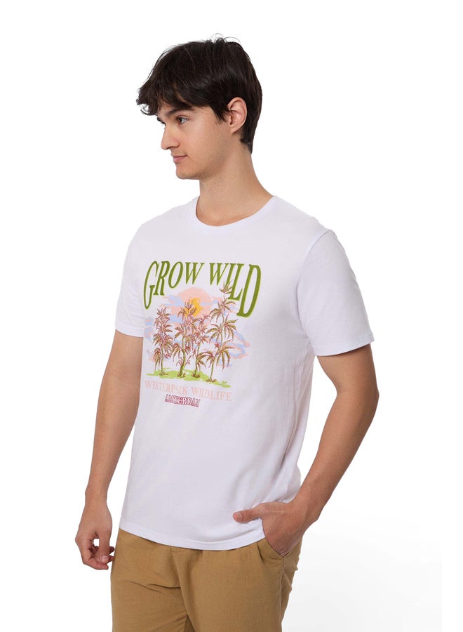 Premoda تي شيرت قطني كاجوال بقصّة عادية - Image 2