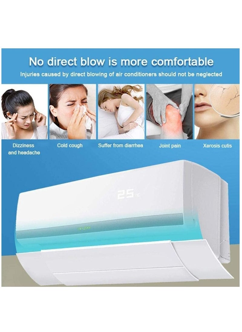 Arabest Retractable Air Conditioner Deflector, Split AC Air Conditioning Baffles, Adjustable Anti Direct Blowing Windshield Wing  - Image 5