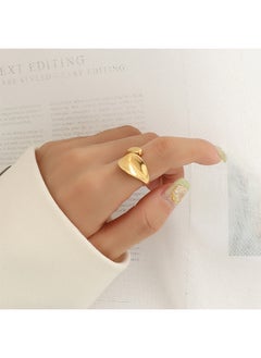 Trendy Stainless Steel Gold Plated Ring For Women One Size - pzsku/ZA2FDF25994D16279332DZ/45/_/1713145363/54e18874-d253-4faa-bc7d-d3234c448a9d