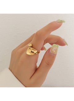 Trendy Stainless Steel Gold Plated Ring For Women One Size - pzsku/ZA2FDF25994D16279332DZ/45/_/1713145363/6177bf9d-5611-437e-ab9b-8bd6e0aab72d