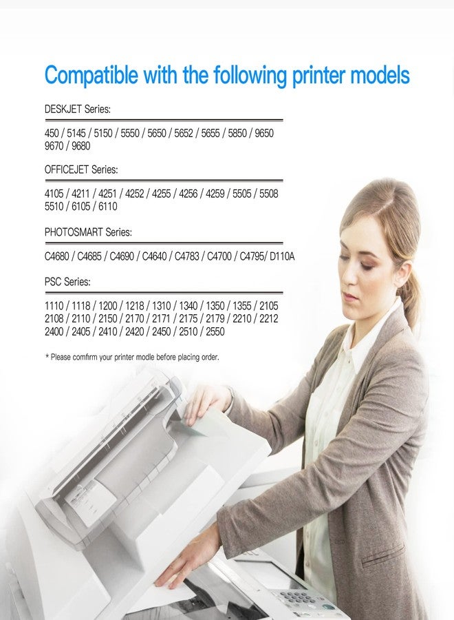 LxTek Remanufactured for HP 56 I Ink Cartridge 2 Black - Image 2