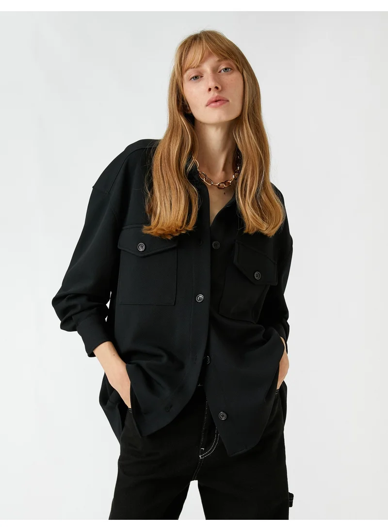 كوتون Cotton Oversize Pocket Shirt