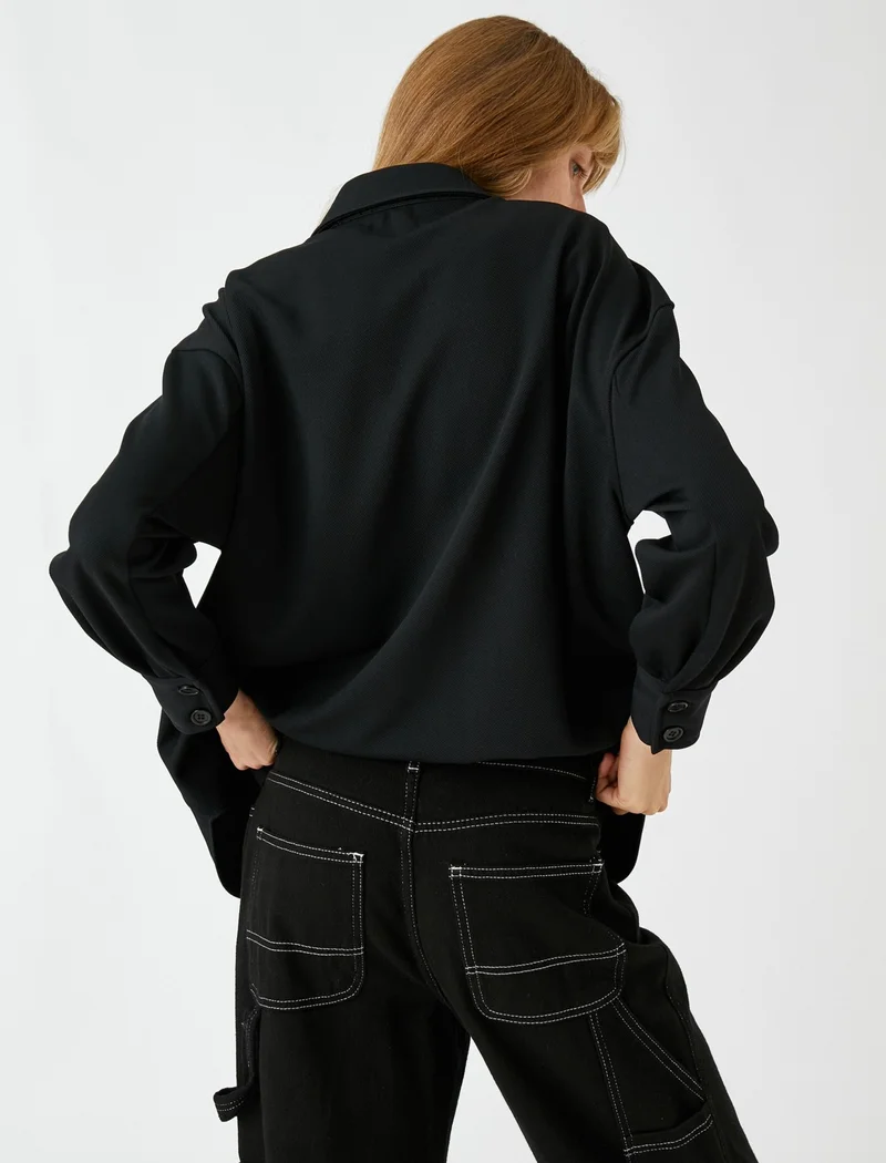 كوتون Cotton Oversize Pocket Shirt