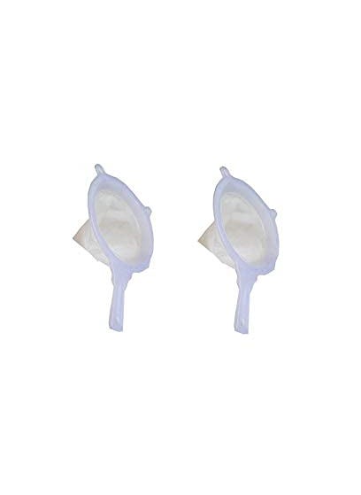 advancedestore - advancedestore Kitchen King Big Size Plastic Strainer, Fliter Mesh White Water CHALNI with Size 20x10 cmspack of - 2 - Image 1