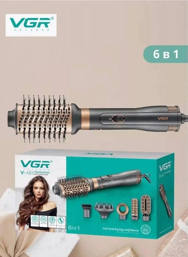 VGR V-491 Hot Air Comb 1000W 6in1 Multicolour - Image 2