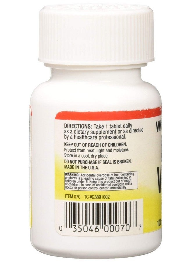 WINDMILL Daily Vitamin TB W/Iron WMILL Size: 100 - Image 3