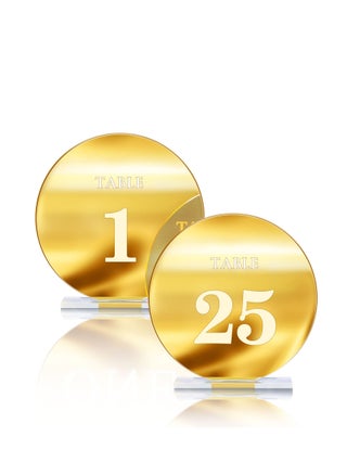 Acrylic Wedding Table Numbers 1-25 with Stands,4.8"Round Mirror Gold Table Number Signs and Holders for Wedding Reception, Party, Event, Centerpiece Decoration (Gold, 1-25) - pzsku/ZA2FE3DB2E6EAC0EF404CZ/45/_/1708657264/0c7c6eae-a894-47c4-8958-b954cbdb6090