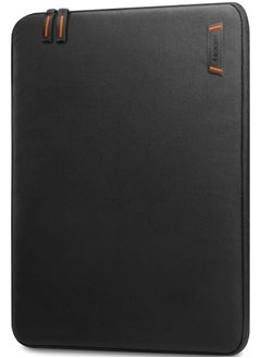 Spigen Laptop Pouch Sleeve 16 inch Water Resistant Slim Lightweight Cover Case Ultra Soft Velvet Compatible with 15 to 16 inch Laptops and Tablets - Black  - Image 1