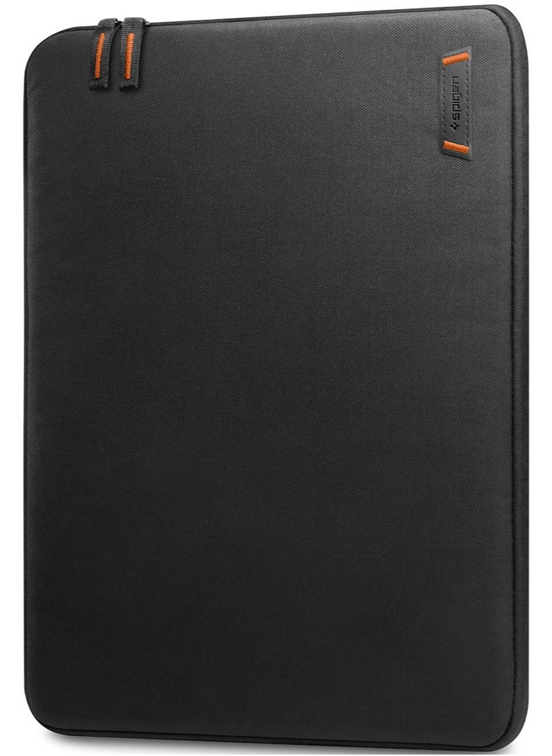 Spigen Laptop Pouch Sleeve 16 inch Water Resistant Slim Lightweight Cover Case Ultra Soft Velvet Compatible with 15 to 16 inch Laptops and Tablets - Black  - Image 1
