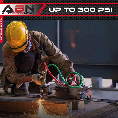 ABN Oxy Acetylene Hose, 50 Foot x 1/4 Inch - B Fitting Twin Cutting Torch Hose for Welding - Image 4