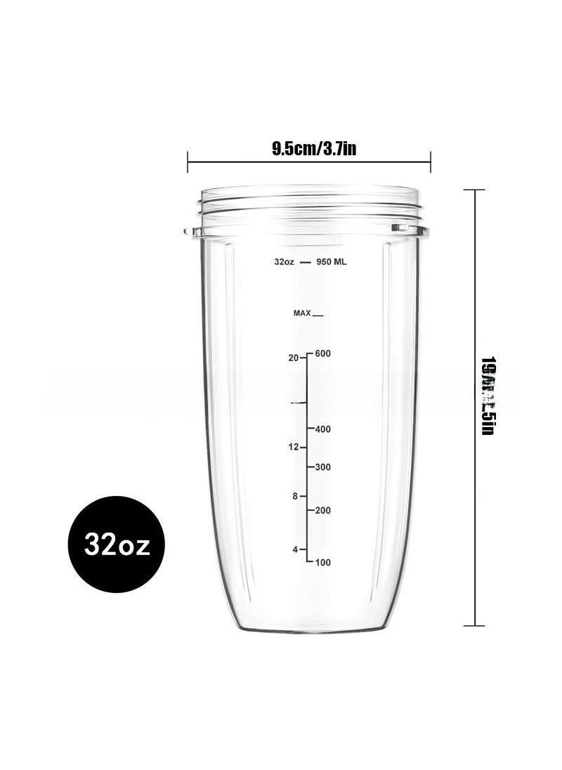 Nutri Blender Cup 32OZ 24OZ 18OZ Mixer Juicer Accessories 32OZ scale cup 