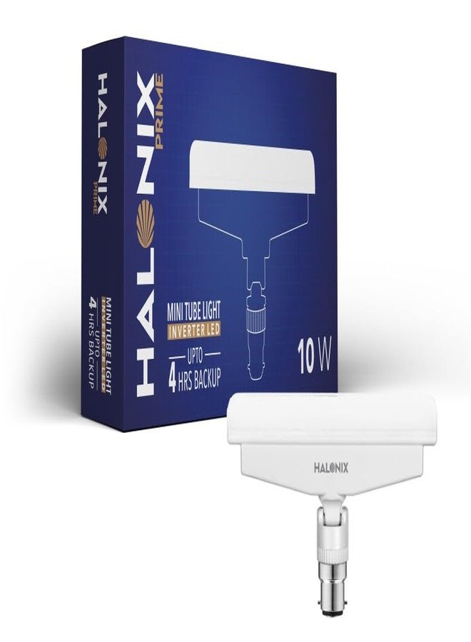 Halonix 10W Rechargeable Emergency B22D Led Light T Shape Bulb | Color-Cool Day White | Pack Of 1 | Inverter Led Bulb. - Image 1