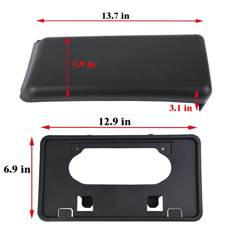 OKPARZ Replacement for Front Bumper Guard Pad Cap Inserts End Cover 2009-2014 F150 F-150 9L3Z17E810B Left Driver & Right Passenger Side - Image 3