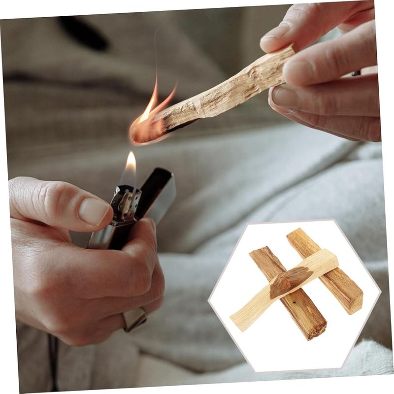 Natural Wood Smudging Sticks 3 Pack Aromatherapy Incense for Stress Relief Meditation Yoga Home Spa - Image 3