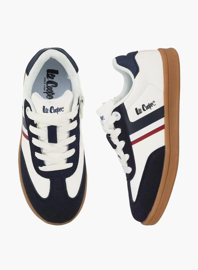 لي كوبر Boys Colourblock Lace-Up Sneakers