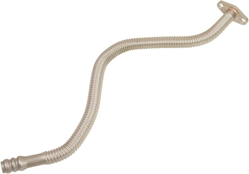 Diesel 1453106 Supercharger Oil Drain Line 23 in. Flexible Stainless Tubing Designed To Slip Into Cummins Oil Drain Ports Ideal For Performance Single Or Compounded Turbo Installs Line