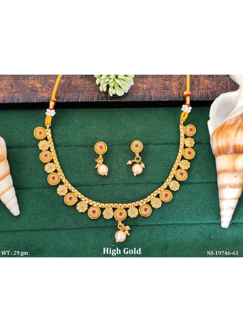 Gold-Tone Antique Necklace Set