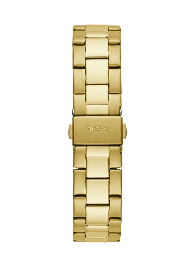GUESS Gold Tone Stainless Steel Bracelet\Clear Dial\2-Tone Stainless Steel + Sustainable Nylon Case  - Image 3